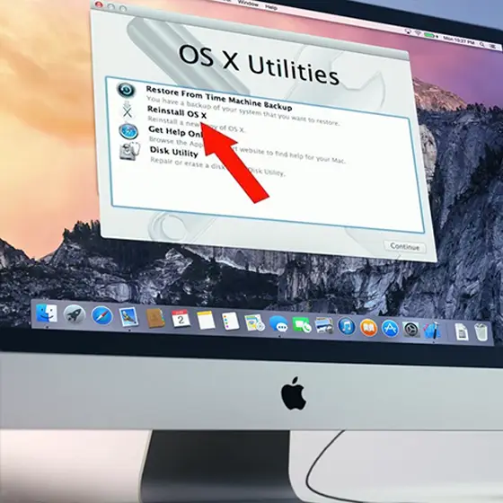 Réinstallation de votre système d'exploitation sur votre iMac